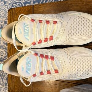 Nike Women's Sneakers in Cream and Pink